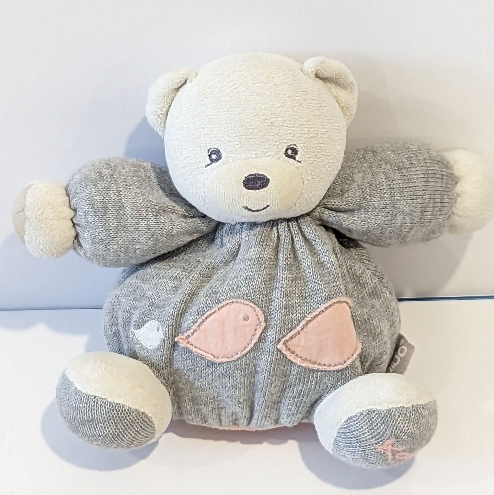 Kaloo grey bear plush 6”